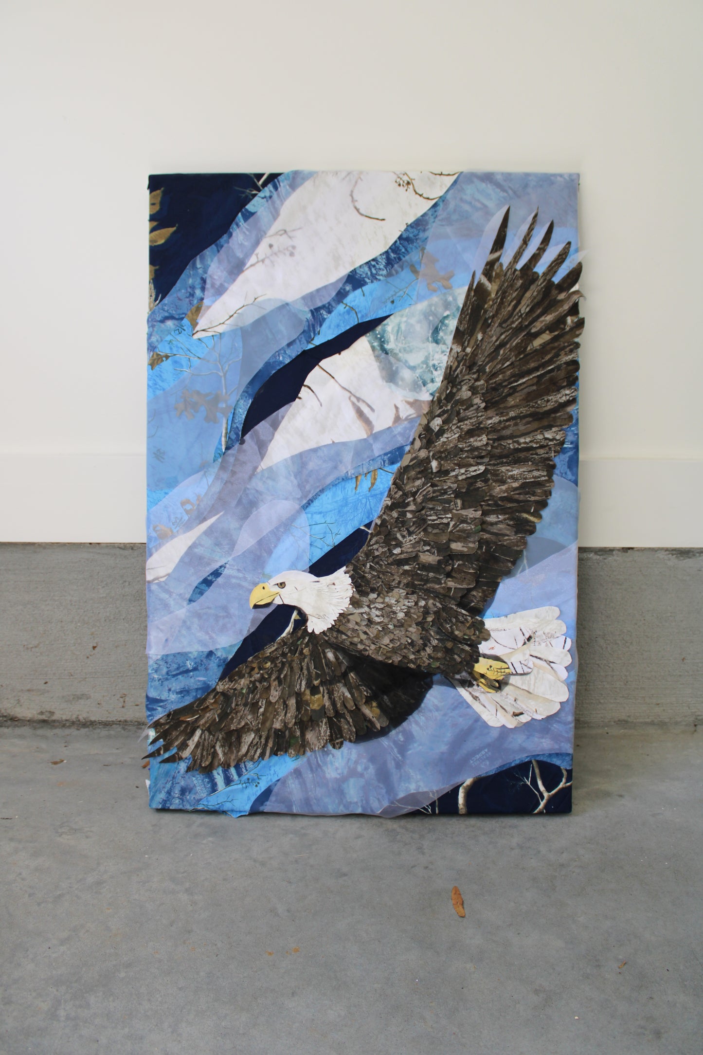 Bald Eagle Camouflage Collage unframed